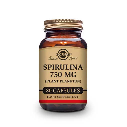 superalimentos ESPIRULINA VEGETARIANA 750MG 80 CAP