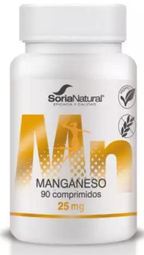 minerales MANGANESO 25MG 90 COMPRIMIDOS