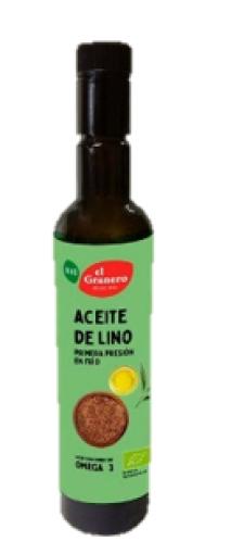 aceites y vinagres ACEITE DE LINO DE 1ª PRESION EN FRIO BIO 500ML