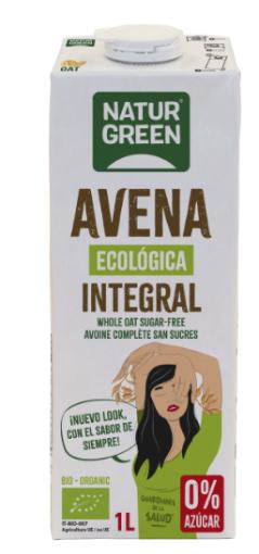 bebidas BEBIDA AVENA INTEGRAL 0% AZUCARES BIO 1L