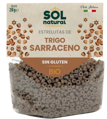 arroz y pasta ESTRELLITAS DE TRIGO SARRACENO BIO 250G