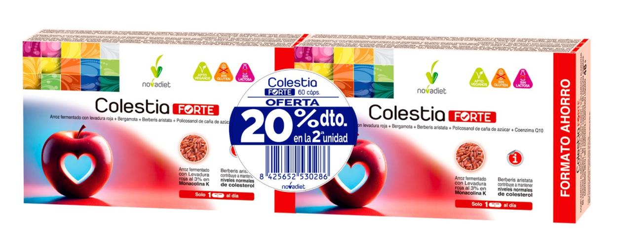 colesterol PACK COLESTIA FORTE 60 CAPSULAS 2ª AL 20%