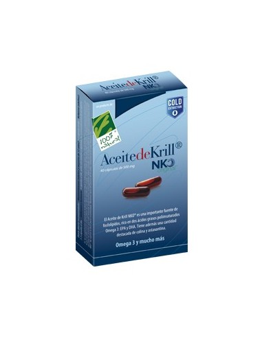 antioxidantes ACEITE DE KRILL nko 40 CAP 500MG