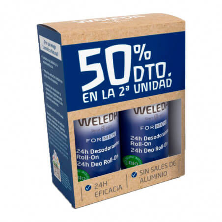 línea corporal DUPLO DESODORANTE ROLL-ON HOMBRE 2ª50%