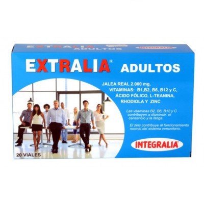 jaleas y energeticos EXTRALIA ADULTOS 20 VIALES