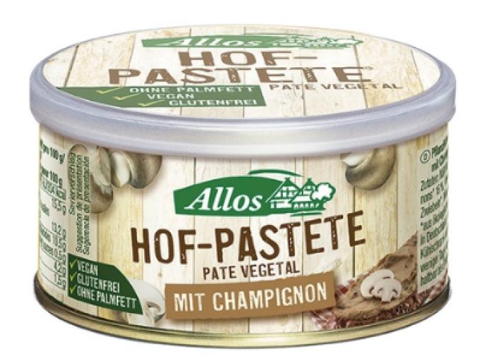 patés y carnes vegetales PATE VEGETAL CON CHAMPIÑONES BIO 125GR