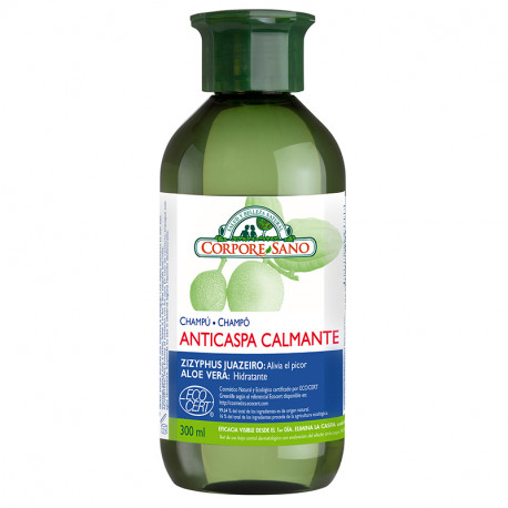 CHAMPU-ANTICASPA-CALMANTE-ALOE-BIO-300ml.jpg línea capilar CHAMPU ANTICASPA CALMANTE ALOE BIO 300ml