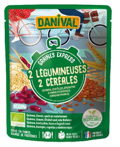 granos y semillas MIX 2 CEREALES Y 2 LEGUMBRES EXPRESS BIO 250GR
